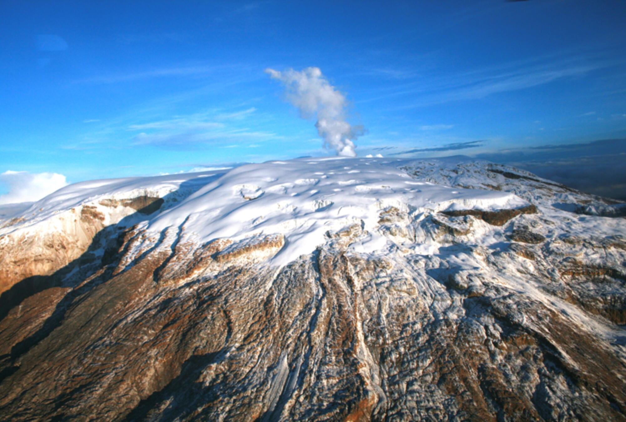 Volcán Nevado del Ruiz. Foto: Servicio Geológico Colombiano