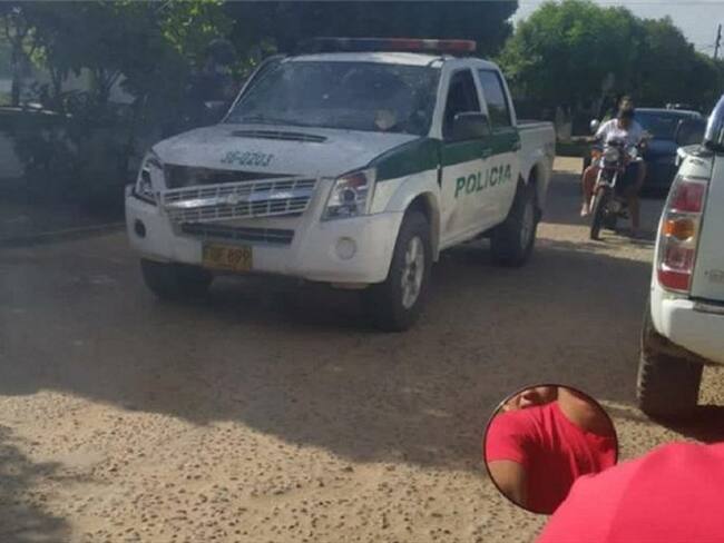 Activan carga explosiva al paso de una patrulla de la Policía. Foto: Cortesía