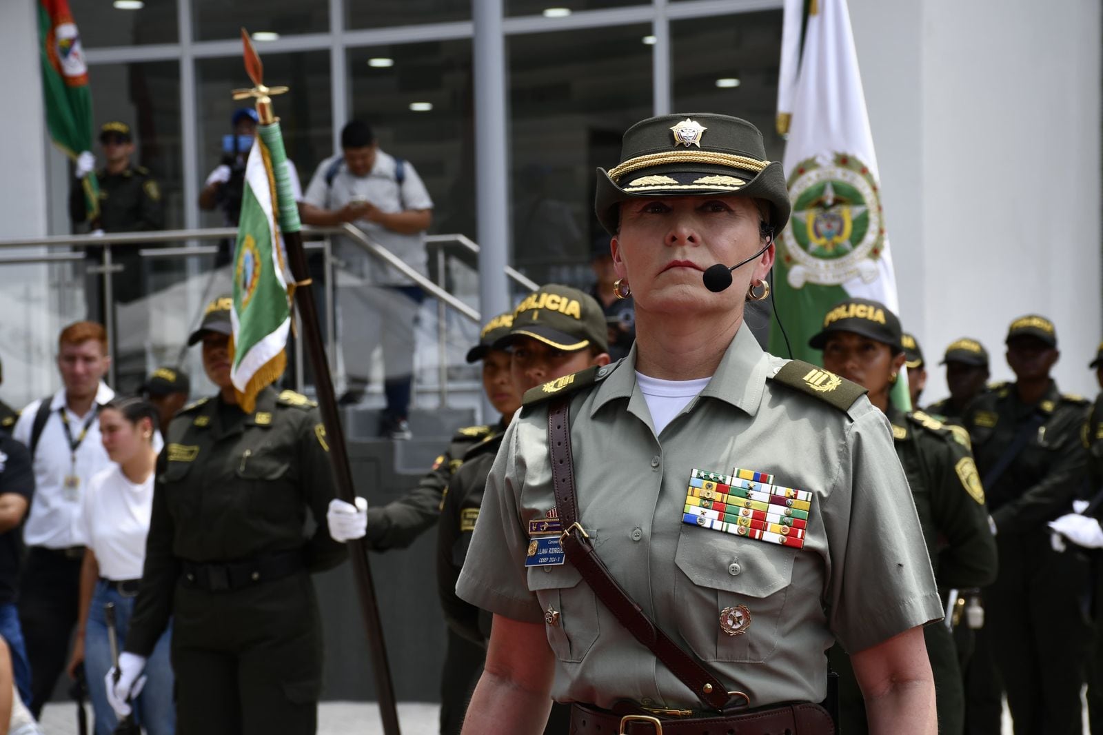 La nueva comandante de la Policía en el Valle tiene más de 30 años de trayectoria en la institución. Foto: Policía.