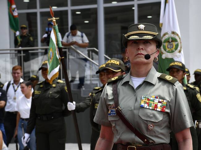 La nueva comandante de la Policía en el Valle tiene más de 30 años de trayectoria en la institución. Foto: Policía.