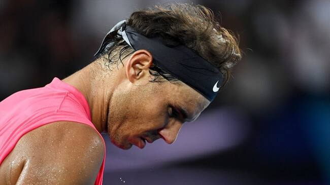 Nadal perdió su tranquilidad habitual en un momento del partido. Foto: Getty Images