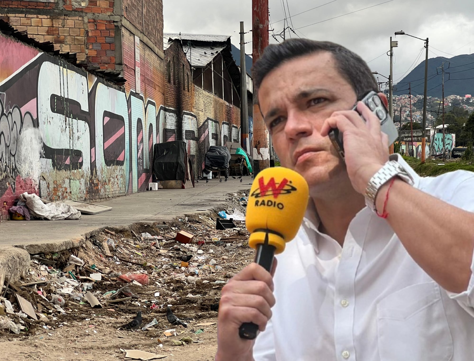 Crisis de basuras en Bogotá: Juan Diego Alvira recorre las calles de la ciudad
