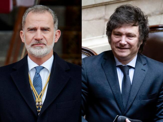 Felipe VI se reunirá con Milei el sábado en Buenos Aires la víspera de su toma de posesión. Fotos: Getty Images.