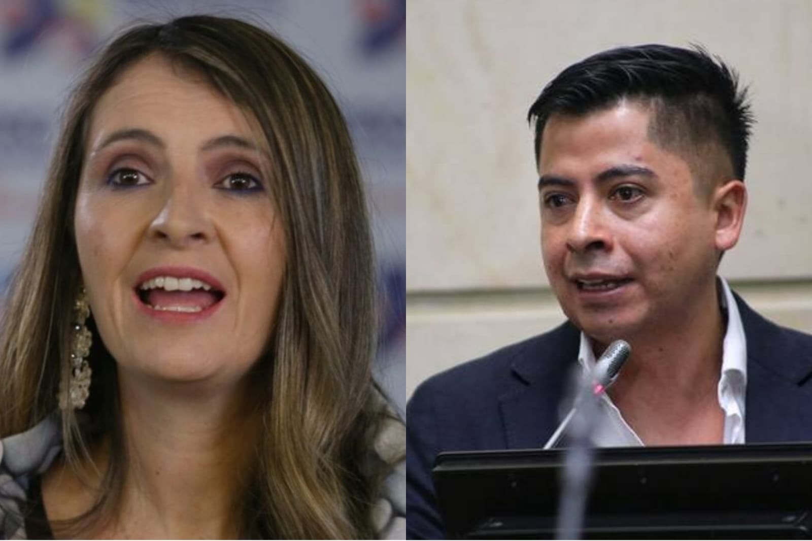 Paloma Valencia y Ariel Ávila. Foto: Colprensa