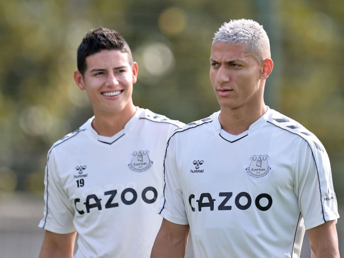 Richarlison habló de James Rodríguez en el Everton: “de la nada Rafael Benítez dijo que ya no contaba con él”