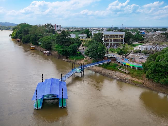 Embarcadero del Centro Verde, del proyecto Businú, en Montería. Foto: Alcaldía de Montería.