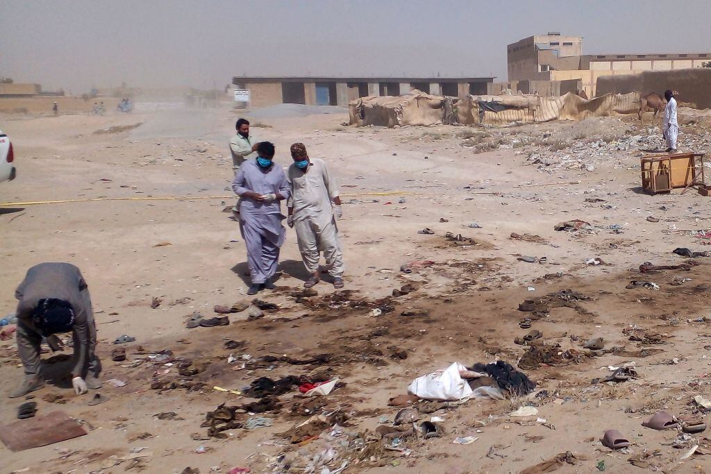 Ataque suicida en Pakistán. (Photo by AFP) (Photo by -/AFP via Getty Images)