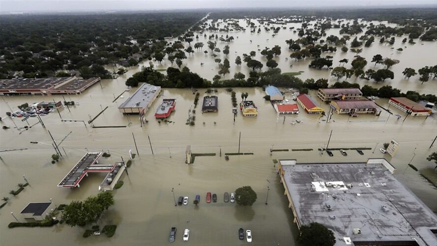 La inundación fue tan generalizada que "flexionó la corteza terrestre". Foto: Associated Press - AP