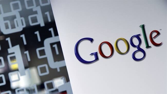 El logotipo de Google puede apreciarse en la sede de Google en Bruselas. Foto: Associated Press - AP - Virginia Mayo