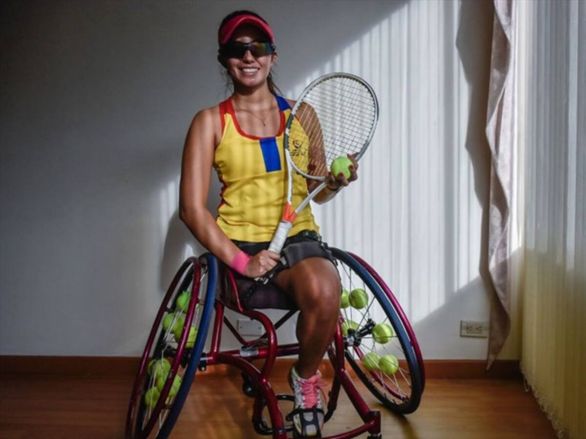 María Angélica Bernal, tenista paralímpica colombiana dice presente en el Open Australia