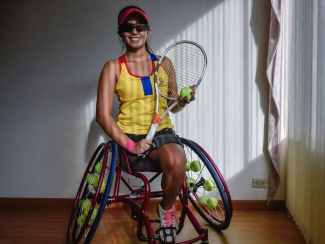 María Angélica Bernal, tenista paralímpica colombiana dice presente en el Open Australia
