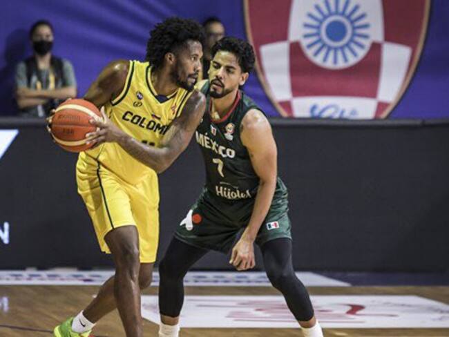 Victoria de Colombia en tiempo suplementario ante México. Foto: @fiba_es