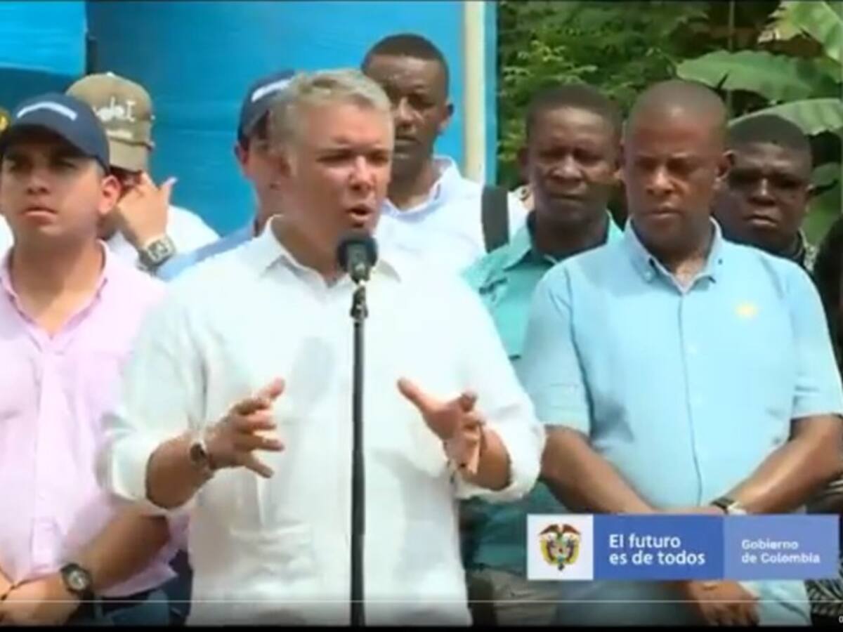 Duque visita Bojayá para anunciar inversiones sociales