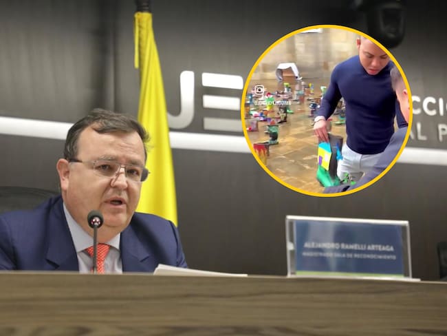 Magistrado Alejandro Ramelli (Foto: JEP) / Miguel Polo Polo (Captura de video)