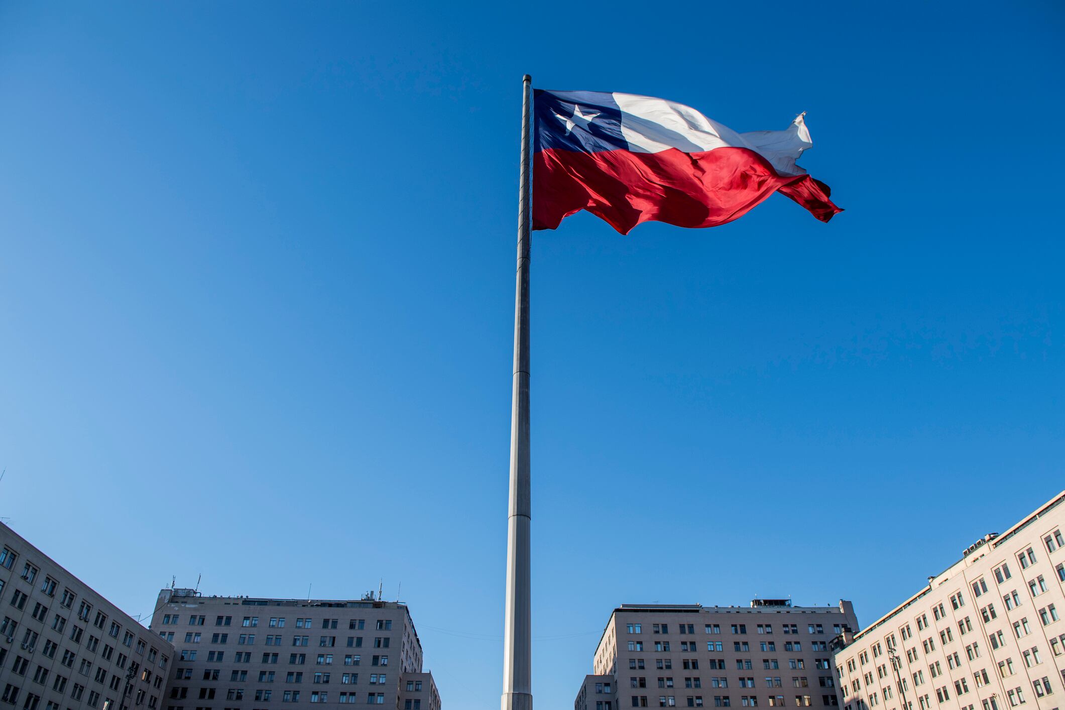 Bandera Chile. Foto: Getty Images