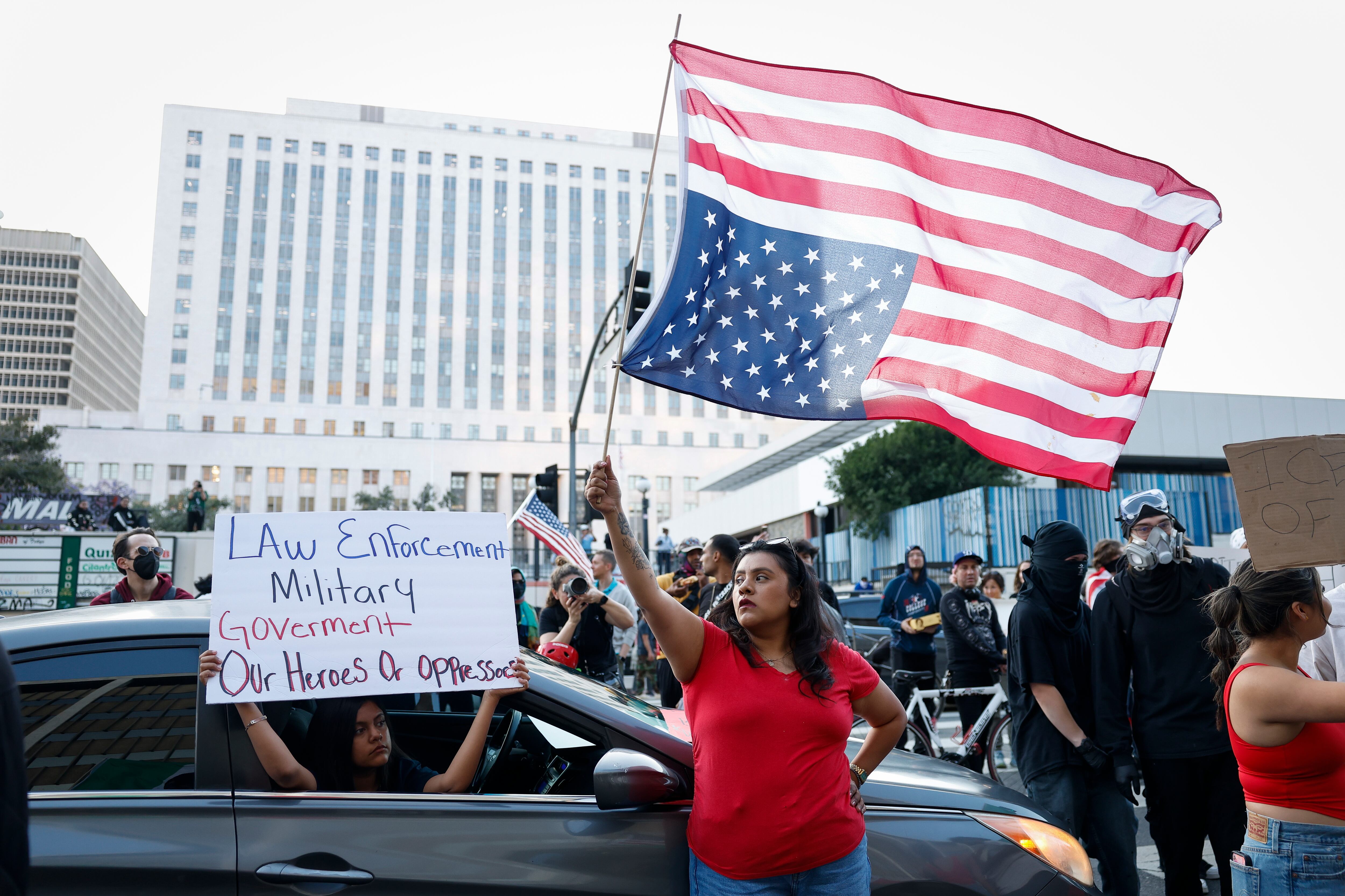 Protestas en Los Ángeles- Foto:EFE/EPA/CAROLINE BREHMAN