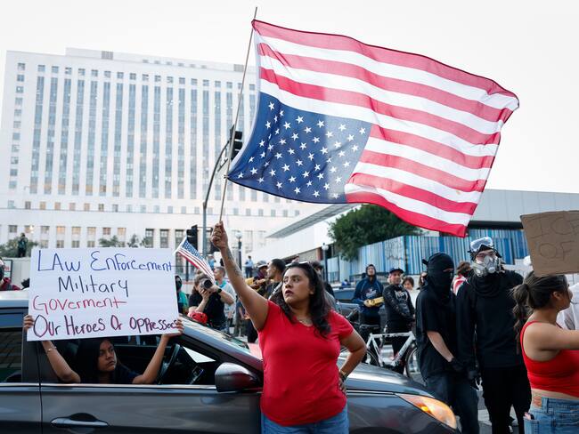 Protestas en Los Ángeles- Foto:EFE/EPA/CAROLINE BREHMAN