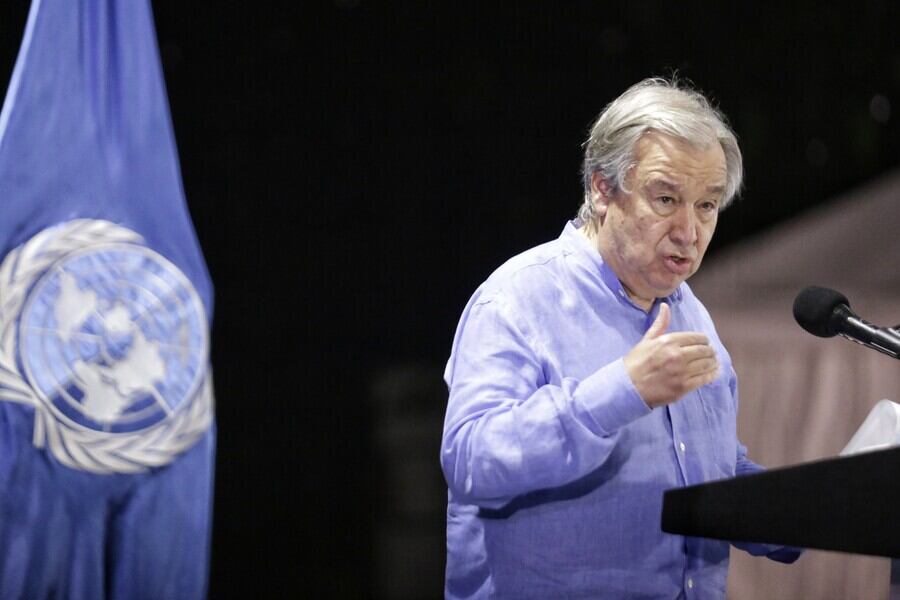 Secretario general de la ONU, Antonio Guterres. Foto: Colprensa / Sergio Acero