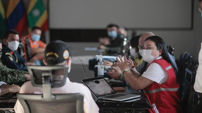 Las medidas se anunciaron tras un Puesto de Mando Unificado adelantado la mañana de este lunes. Foto: Cortesía Alcaldía de Cartagena.