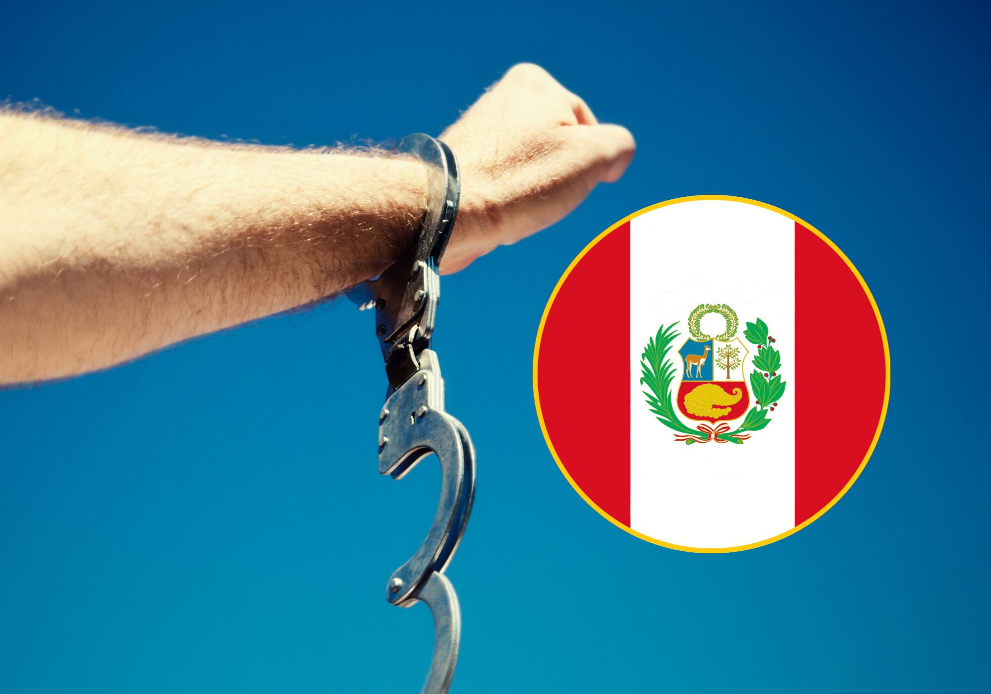 Imagen de referencia de persona en libertad y bandera de Perú. Fotos: Getty Images