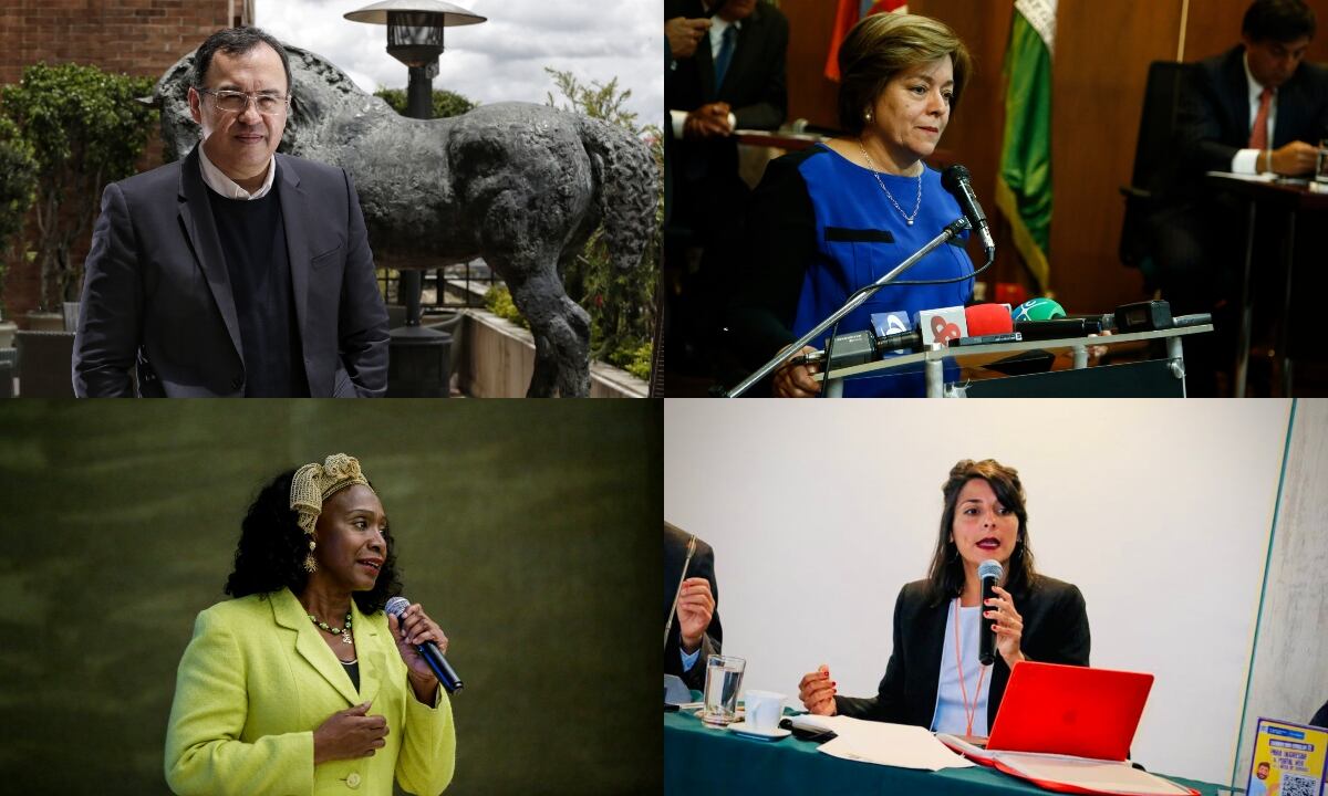 Alfonso Prada será el ministro del Interior, en el Ministerio del Trabajo estará Gloria Inés Ramírez, María Isabel Urrutia será ministra del Deporte e Irene Vélez fue designada como como ministra de Minas y Energía. Fotos: Colprensa / @IreneVelezT