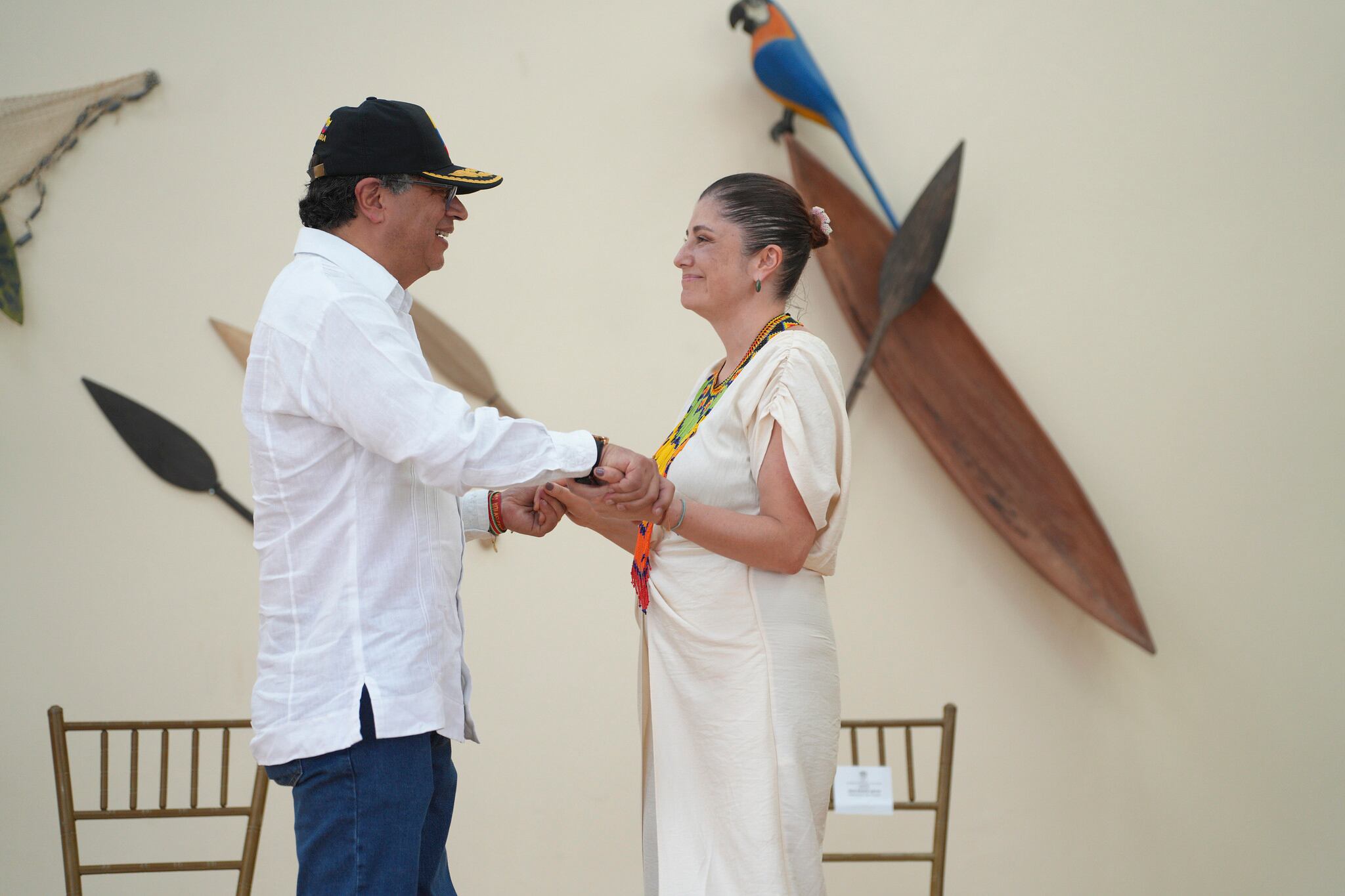 Presidente Petro posesionó a Iris Marín Ortiz como nueva defensora del Pueblo. Foto: Presidencia