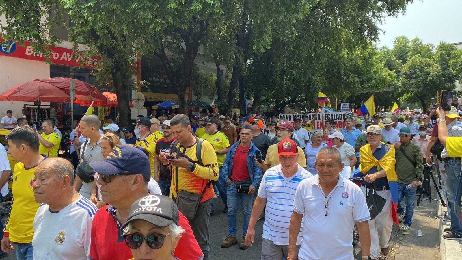 Marchas en contra del gobierno nacional en Cúcuta. Foto: Archivo.