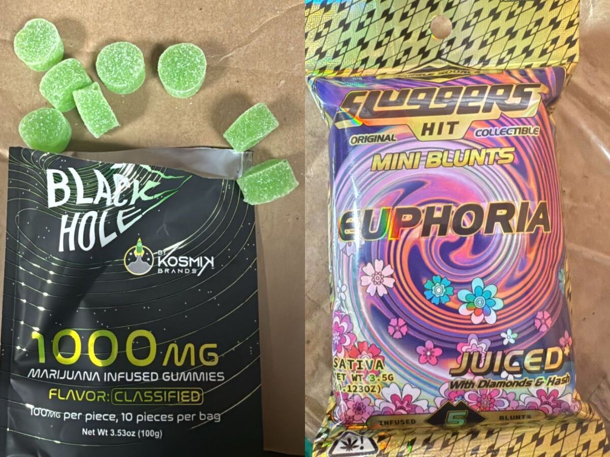 Gomas incautadas. Foto: Policía