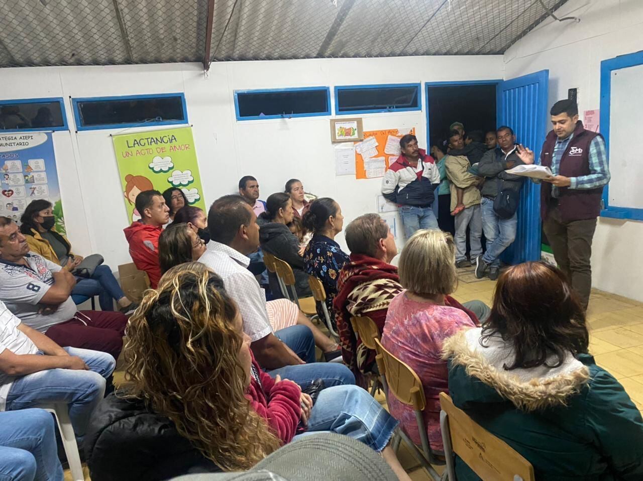 Comunidad pide acueducto para la vereda Bajo Corinto. Crédito: Personería de Manizales.