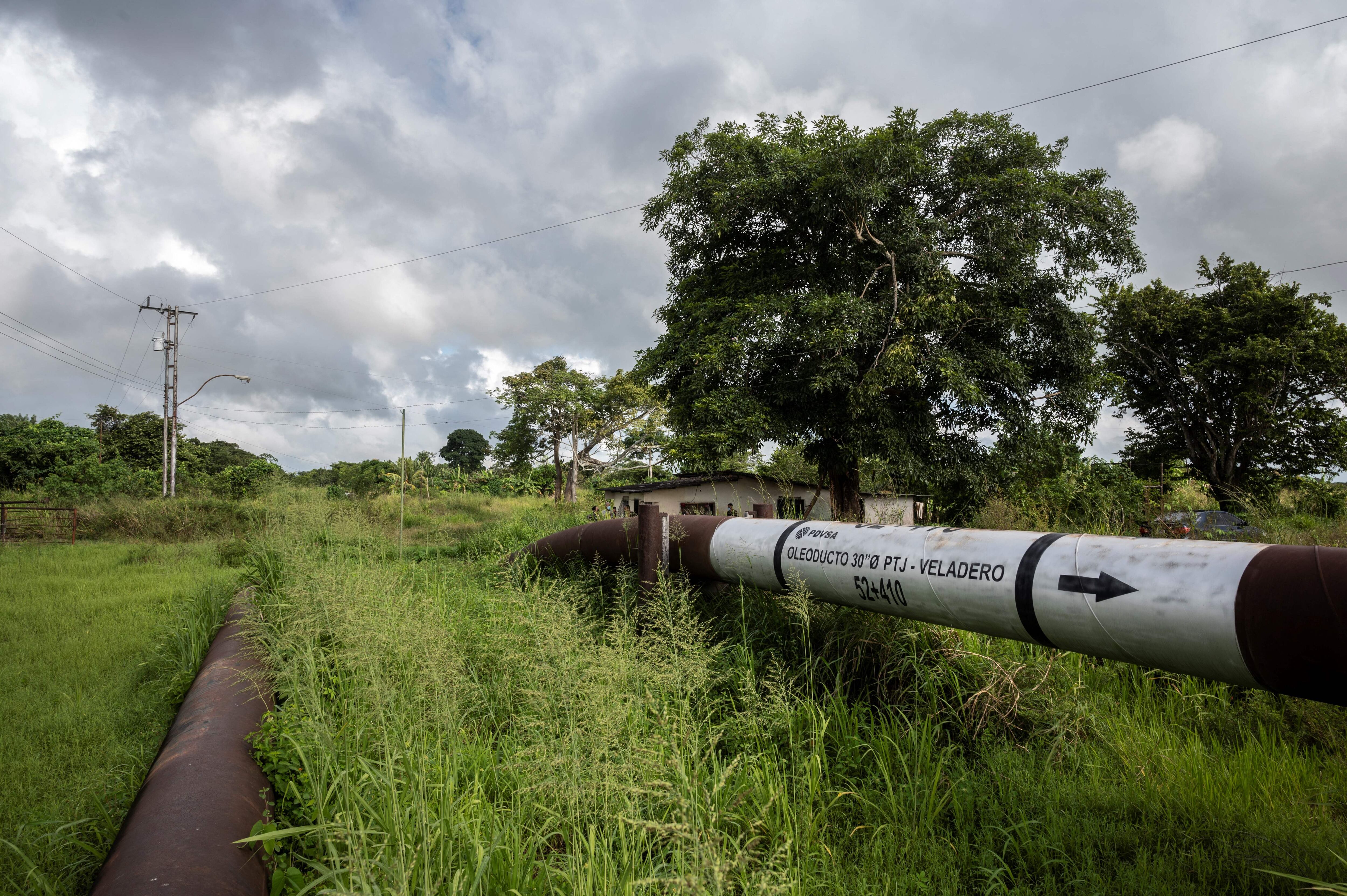 Vista de referencia de un gasoducto en Venezuela. (Photo by Yuri CORTEZ / AFP) (Photo by YURI CORTEZ/AFP via Getty Images)