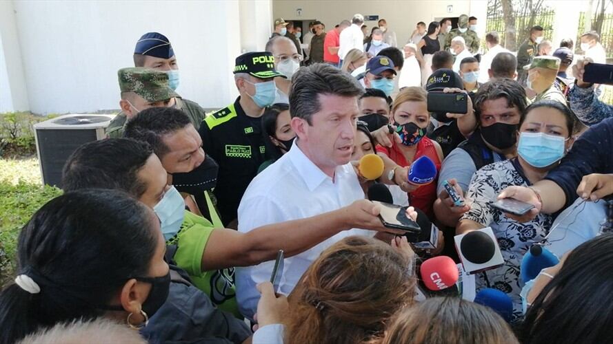 "La fuerza pública actuó de manera legítima y que la responsabilidad de la muerte de menores en medio de combates debe recaer sobre el ELN": Diego Molano, ministro de Defensa. Foto: Cortesía Policía
