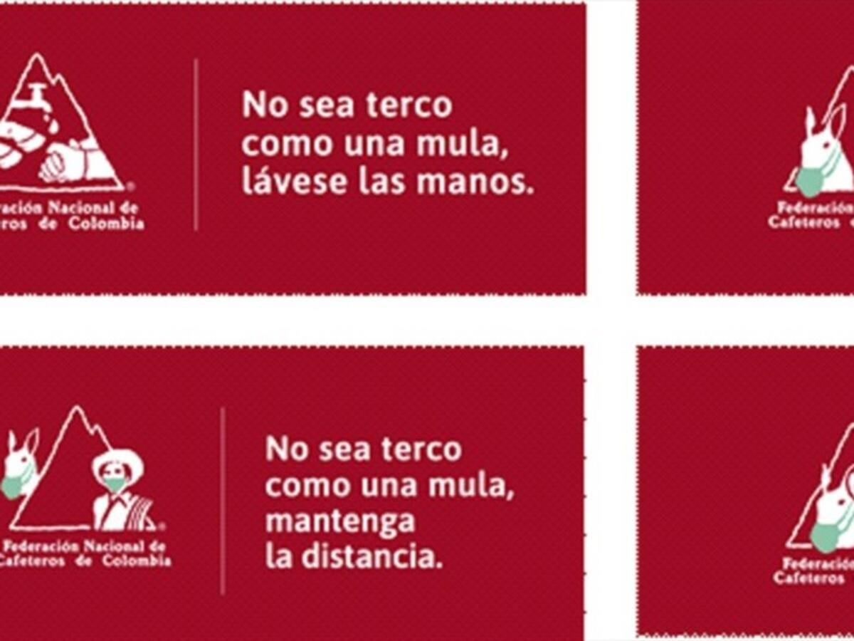 Federación de Cafeteros uso su logo para hacer un llamado a cuidarse del COVID–19