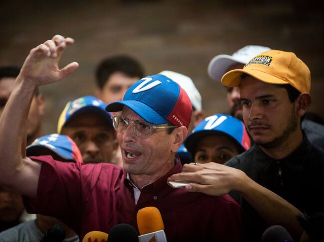 Opositor Henrique Capriles. (Photo by Carlos Becerra/Getty Images)