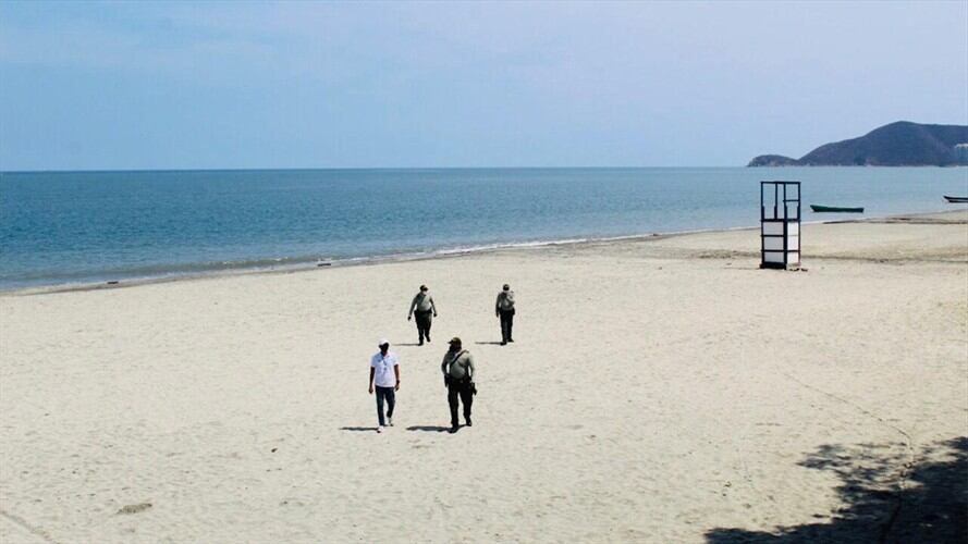 En Santa Marta proponen reapertura de playas para combatir la violencia intrafamiliar. Foto: Cortesía: Alcaldía de Santa Marta