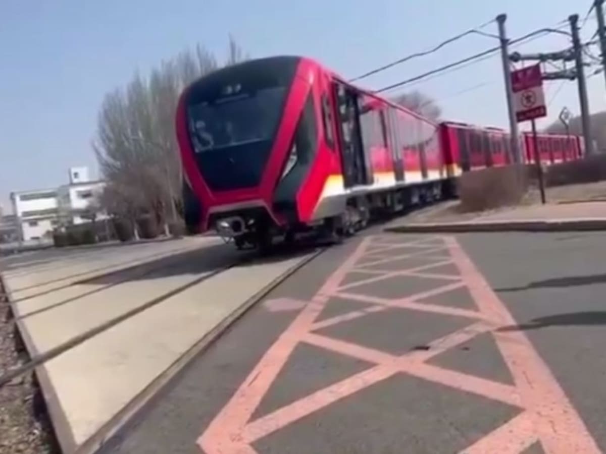 Video: primer tren del metro de Bogotá ya hace pruebas en China