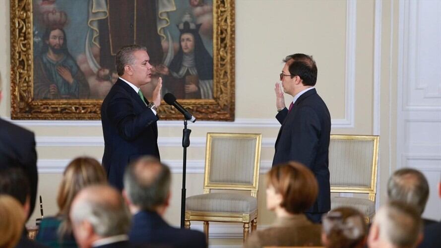 El presidente Iván Duque le encargó una cruzada contra el crimen, la corrupción y el esclarecimiento del asesinato de Álvaro Gómez Hurtado.. Foto: Fiscalía