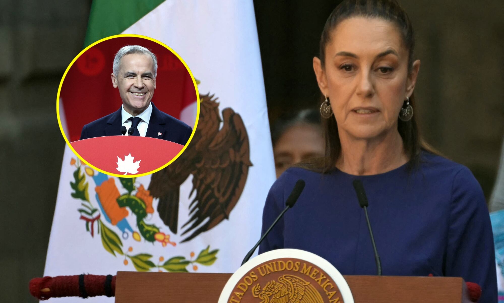 Claudia Sheinbaum y Mark Carney. Foto: Mark Carney.