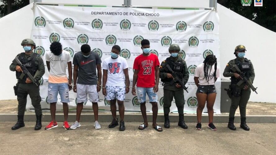 Fiscalía captura a 66 en Chocó por diferentes delitos. Foto: Cortesía Fiscalía