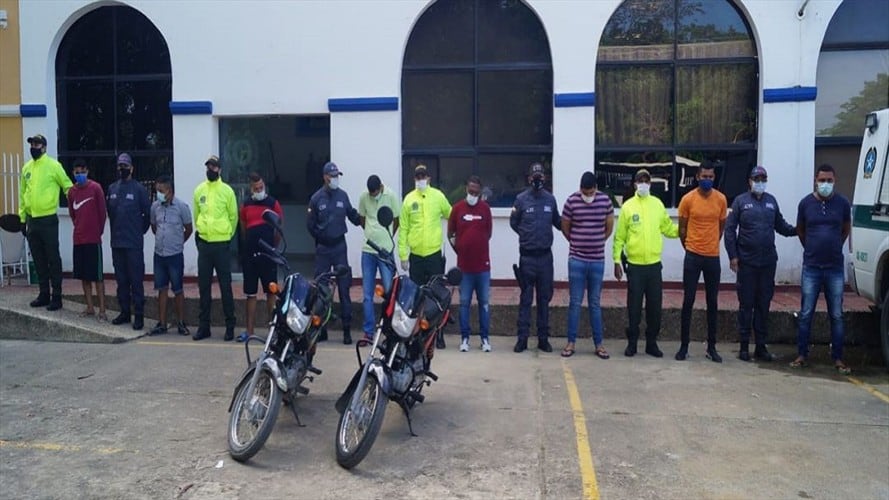 Cae banda delincuencial en Montería dedicada al hurto en todas sus modalidades. Foto: Cortesía