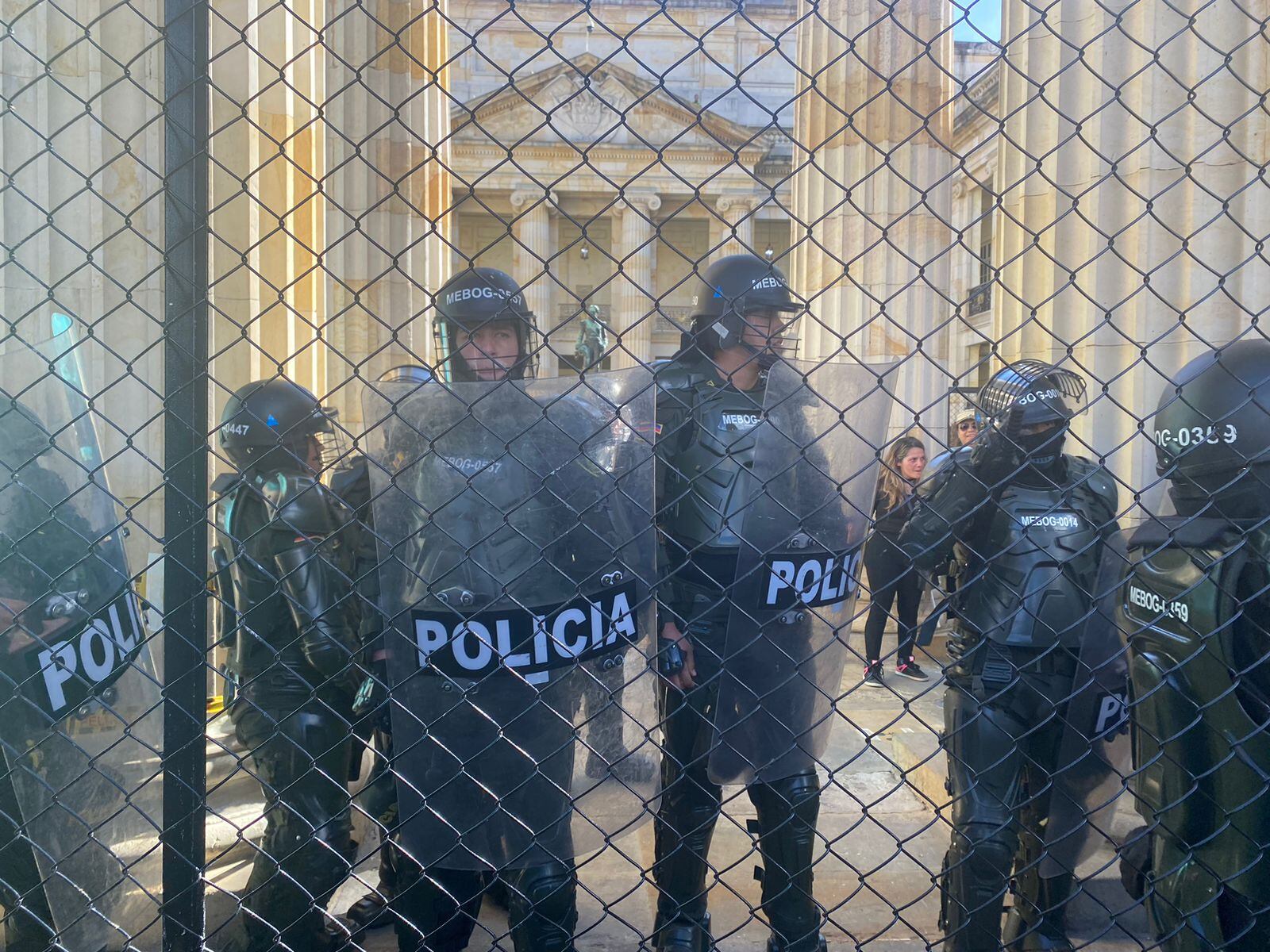 Fuerza disponible de la Policía. Foto: W Radio