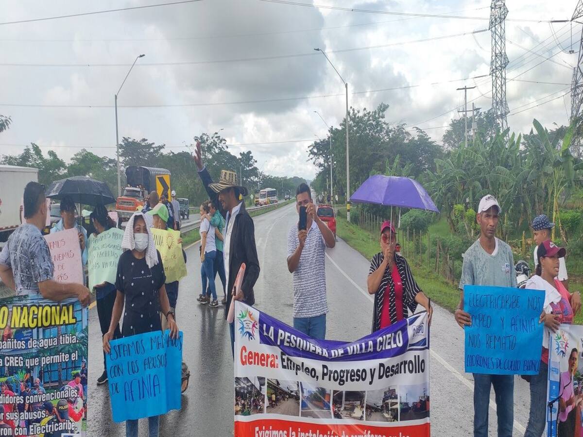 Monterianos protestaron nuevamente en rechazo a las altas tarifas de energía