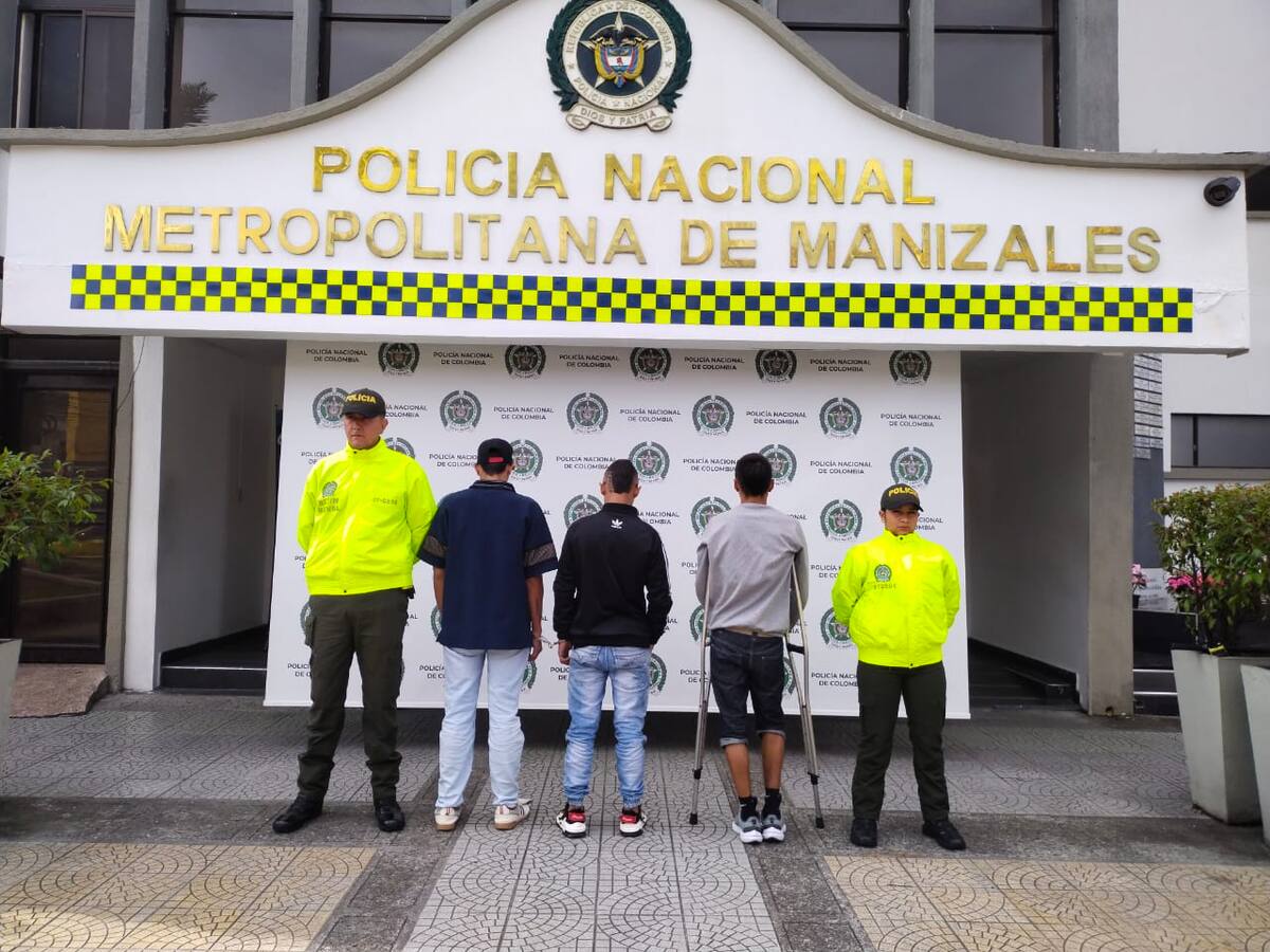 Desmantelan banda delincuencial dedicada al hurto a residencias en Manizales