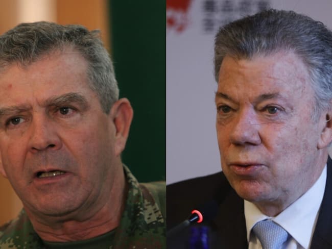 Juan Manuel Santos y Mario Montoya. Foto: Colprensa.
