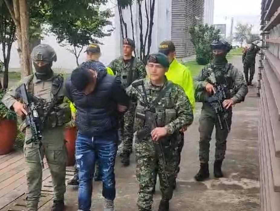 Capturan a coordinador de actividades de narcotráfico para disidencias Farc. Foto: Suministrada.