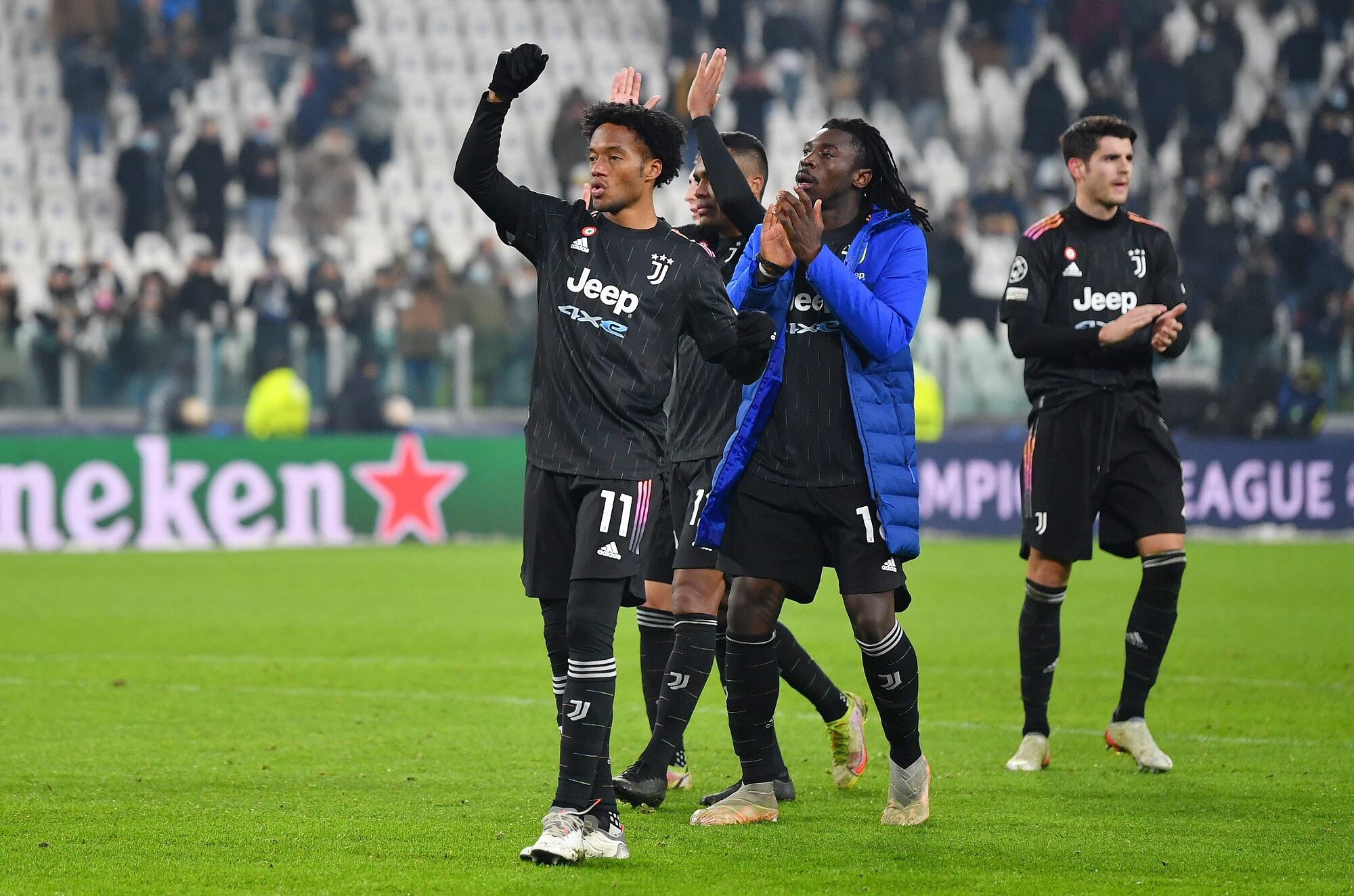 Juan Guillermo Cuadrado en la victoria ante el Malmo por Champions League 2021-2022