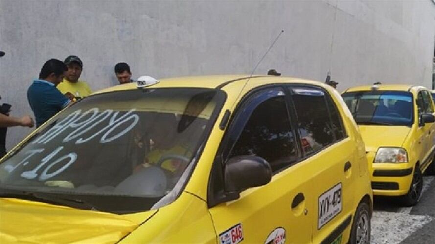 Taxistas Bucaramanga. Foto: W radio.