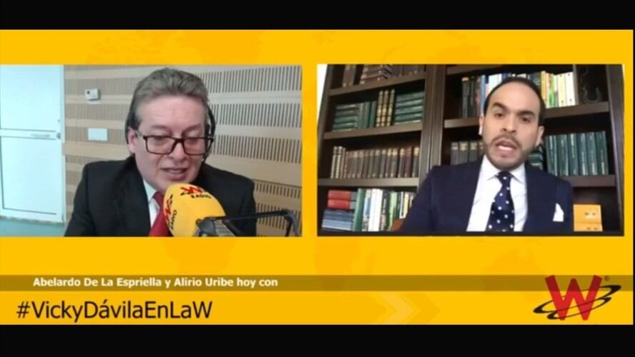 Abelardo De La Espriella Vs. Alirio Uribe. Foto: W Radio