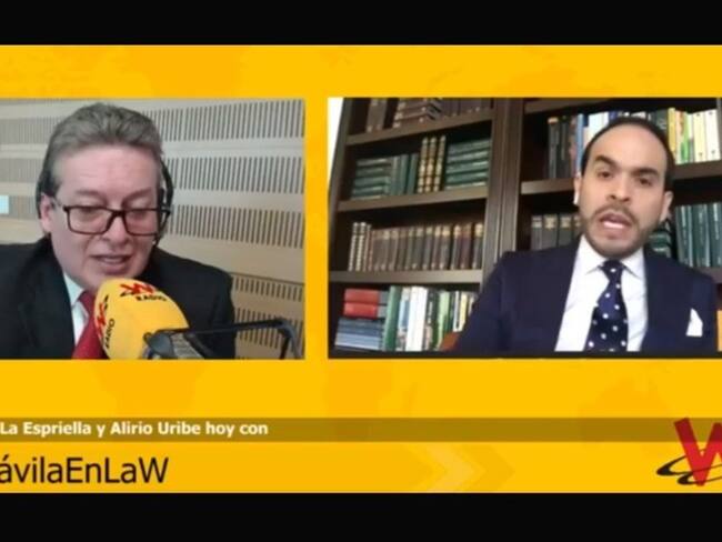 Abelardo De La Espriella Vs. Alirio Uribe. Foto: W Radio