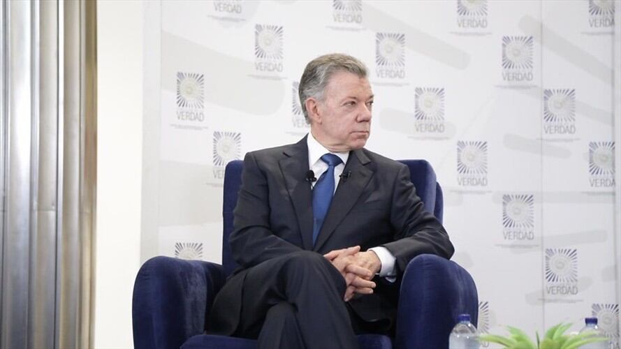 Pastrana se suicidó, ante la historia, con lo que hizo en la Comisión de la Verdad: Santos. Foto: Colprensa