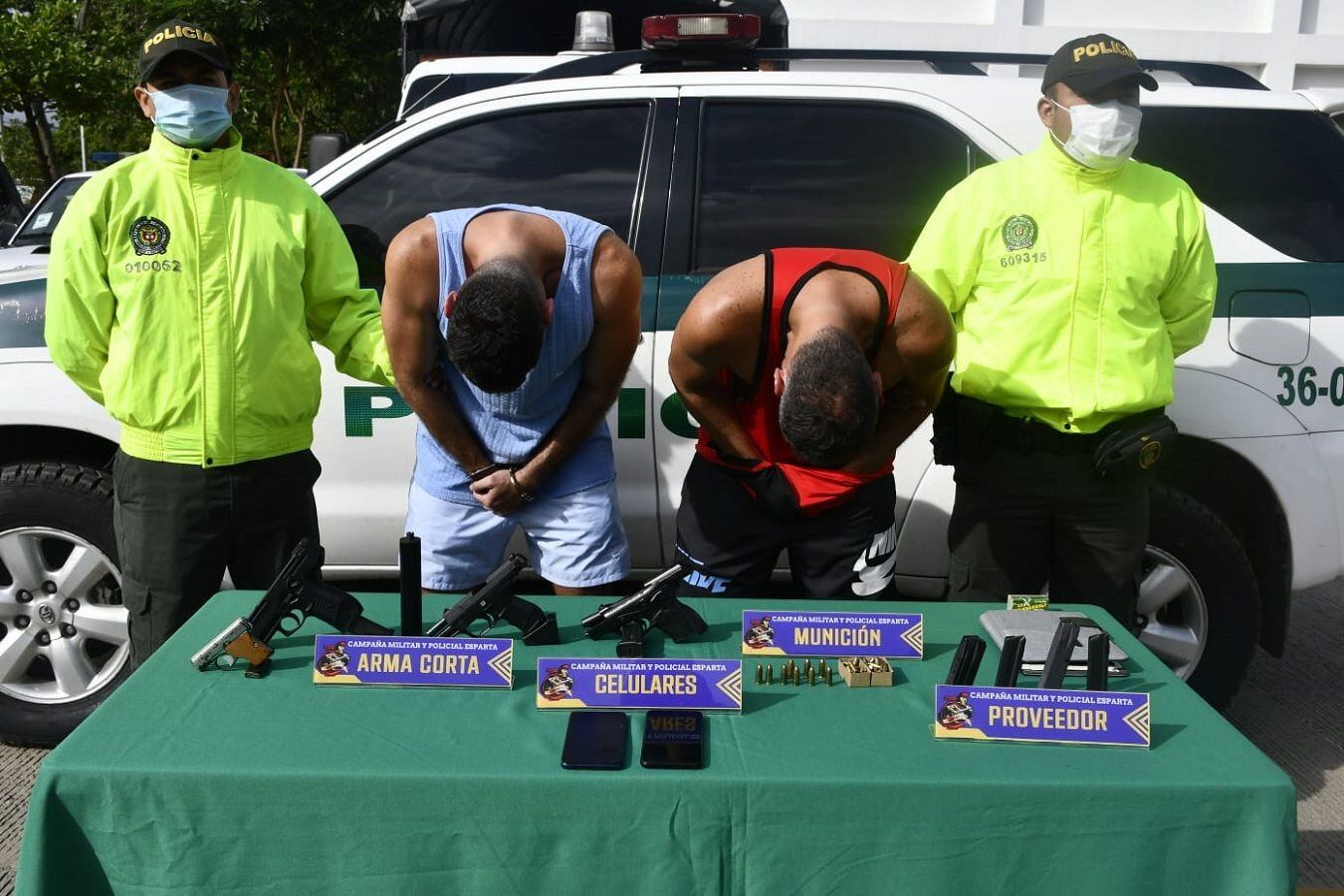 Capturados dos hombres en la zona de frontera por tráfico de armas- Foto Cortesía 